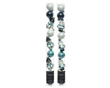 PALLINE E FIGURE PER ALBERO BABBO NATALE E PUPAZZO DI NEVE 9 PZ