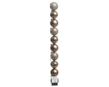 PALLINE PER ALBERO 60MM TORTORA 10 PZ IN TUBO