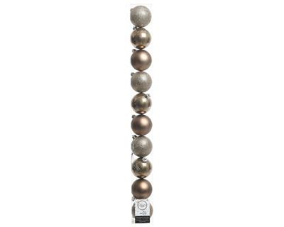 PALLINE PER ALBERO 60MM TORTORA 10 PZ IN TUBO