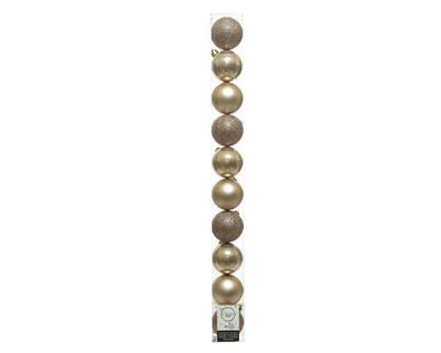 PALLINE PER ALBERO 60MM ORO IN TUBO DA 10 PZ