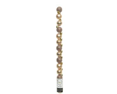 PALLINE AVORIO PER ALBERO 3 CM BOX DA 14 PZ