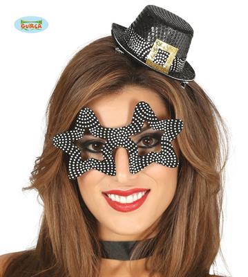CAPPELLO E OCCHIALI ARGENTO CAPODANNO