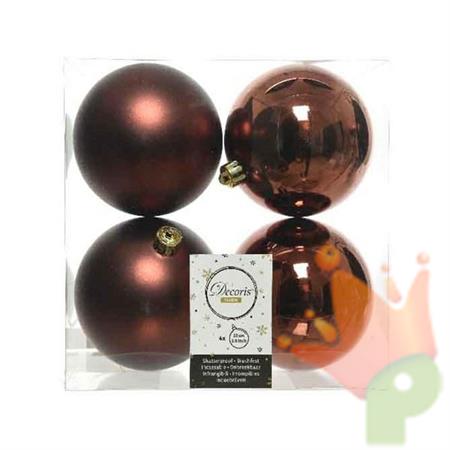 PALLINE ROSA ANTICO 10 CM 4 PZ