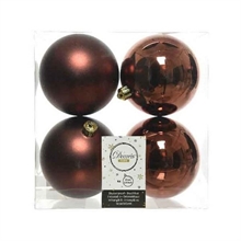 PALLINE ROSA ANTICO 10 CM 4 PZ