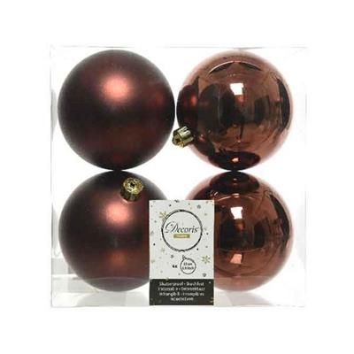PALLINE ROSA ANTICO 10 CM 4 PZ