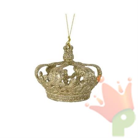 PENDENTE CORONA ORO 8X8 CM