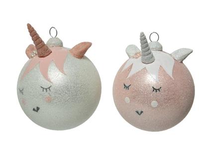 PALLINA UNICORNO 8 CM 2 COLORI ASSORTITI