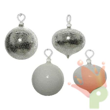PALLINE DI NATALE EFFETTO GHIACCIO