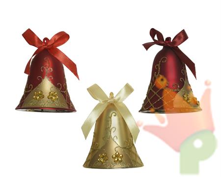 CAMPANELLA DA APPENDERE ROSSO - ORO