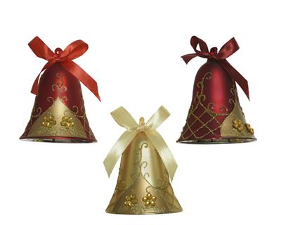 CAMPANELLA DA APPENDERE ROSSO - ORO