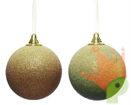 PALLINE GLITTER COLORI ASS 8 CM