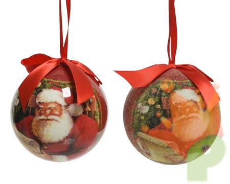 PALLINE SANTA CLAUS ASSORTITE DA 2 PZ