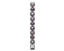 PALLINE PER ALBERO 6CM LILLA GLITTER E LUCIDO 10 PZ