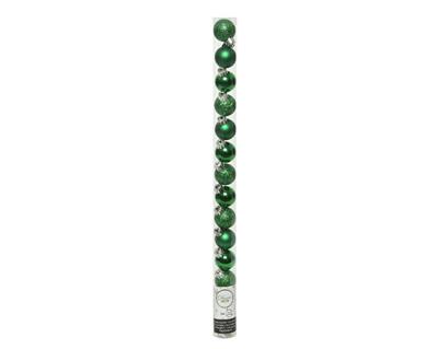 PALLINE PER ALBERO 3CM VERDE 14 PZ