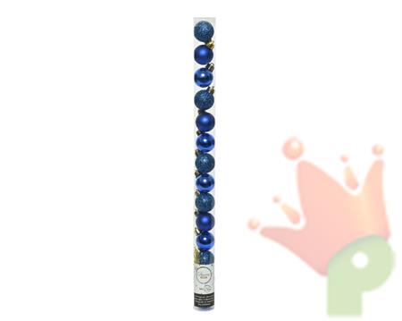 PALLINE PER ALBERO 3CM BLU 14 PZ