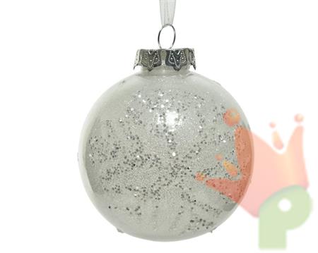 PALLINA PER ALBERO 10CM BIANCA