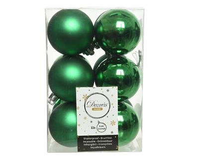 PALLINE PER ALBERO 6CM VERDE 12 PZ