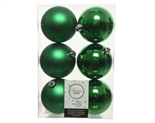 PALLINE PER ALBERO 8CM VERDE 6 PZ