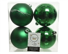 PALLINE PER ALBERO 10CM VERDE 4 PZ