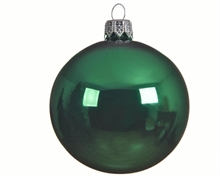 PALLINE PER ALBERO 10CM VERDE LUCIDO 4PZ