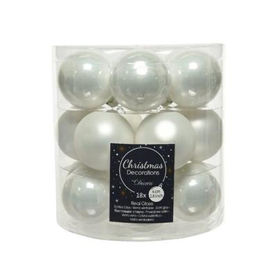 PALLINE D. 4CM BIANCHE 18PZ