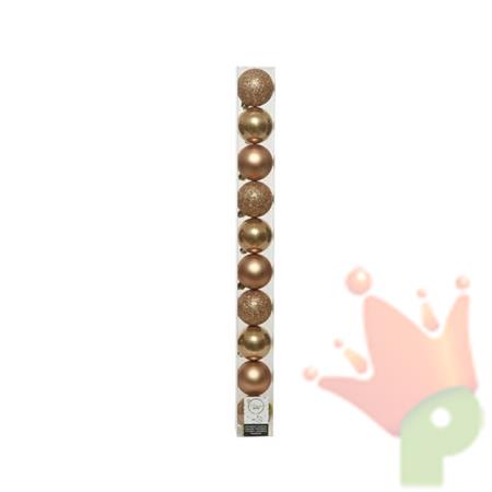 PALLINE PER ALBERO DI NATALE 6CM ORO 10PZ