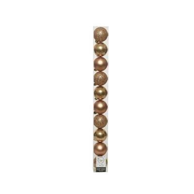 PALLINE PER ALBERO DI NATALE 6CM ORO 10PZ