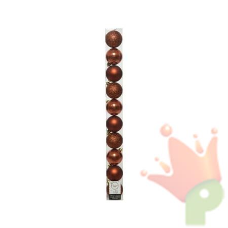 PALLINE PER ALBERO 60MM RAME 10 PZ