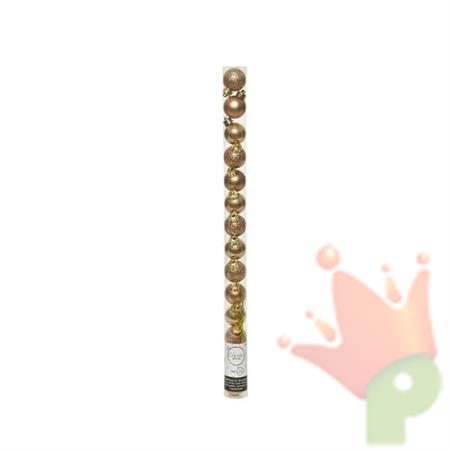 PALLINE ORO PER ALBERO 3CM 14PZ