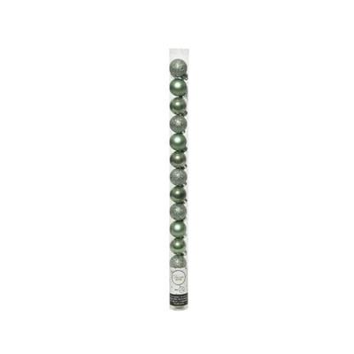 PALLINE VERDE CHIARO PER ALBERO 3CM 14CM