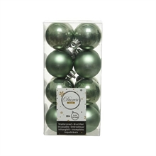 PALLINE PER ALBERO 4CM VERDE 16PZ