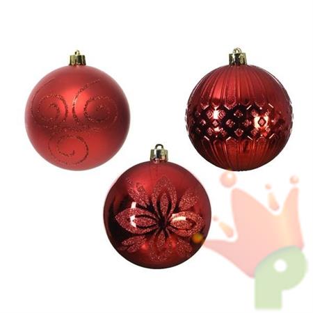 PALLINA PER ALBERO 10CM ROSSO