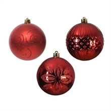 PALLINA PER ALBERO 10CM ROSSO