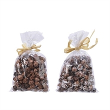 SACCHETTO MINI PIGNE NATURALI
