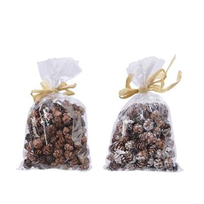 SACCHETTO MINI PIGNE NATURALI