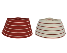 COPRI PIEDE ALBERO 70 CM ROSSO/BIANCO A RIGHE