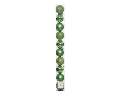 PALLINE PER ALBERO 60MM VERDE CHIARO 10 PZ