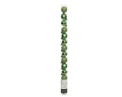 PALLINE VERDI 3 CM PER ALBERO 14 PZ