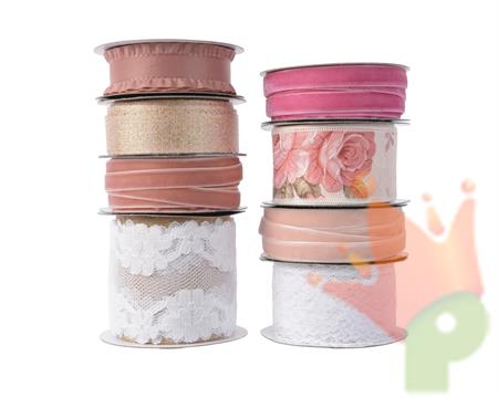NASTRO IN POLIESTERE COLORI E MODELLI ASSORTITI 3 MT