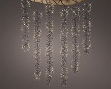 CATENA LUCI A CASCATA 2 MT LUCE BIANCO CALDO