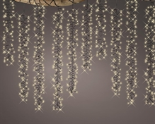CATENA LUCI A CASCATA 2 MT LUCE BIANCO CALDO