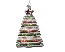 PENDENTE ALBERO MULTICOLOR IN VETRO H.15X11 CM