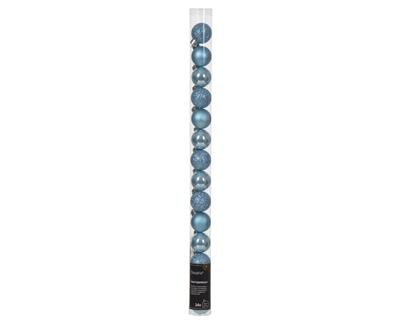 PALLINE DI NATALE AZZURRE 3 CM CONFEZIONE 14 PZ