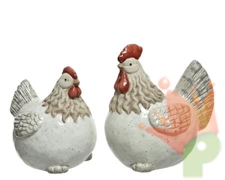 GALLINA IN TERRACOTTA H.13,5X13X8,5 CM