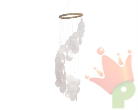 SCACCIAGUAI IN MADREPERLA BIANCO H 63CM