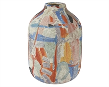 VASO IN GRES MULTICOLOR H.20X14 CM