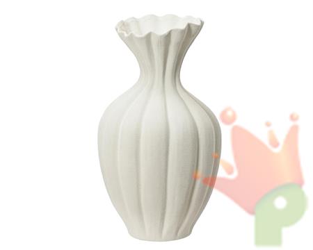 VASO IN GRES BIANCO H.40X22,5 CM