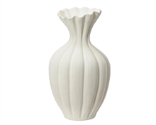 VASO IN GRES BIANCO H.40X22,5 CM
