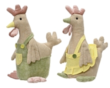 GALLINA IN POLIESTERE H.30X14X24 CM ASSORTITO