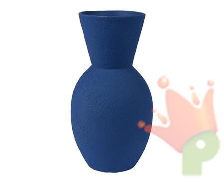 VASO IN TERRACOTTA BLUE SCURO H.30X16 CM